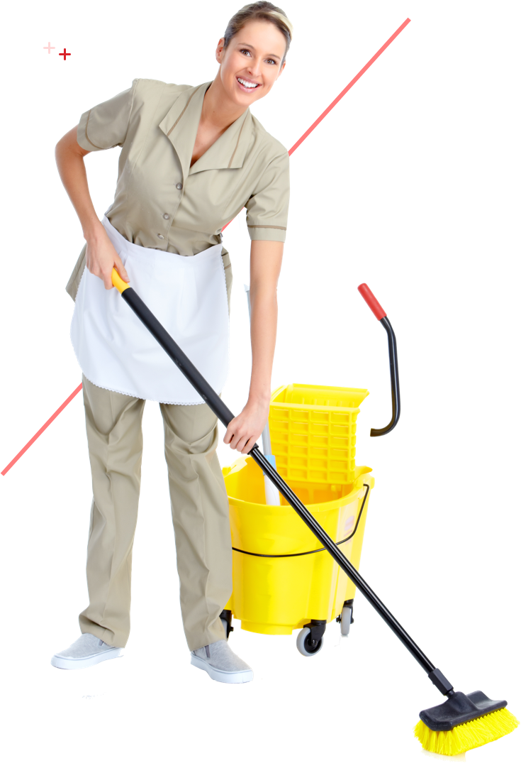 Services - Cleaner Girl Clipart (735x1075), Png Download