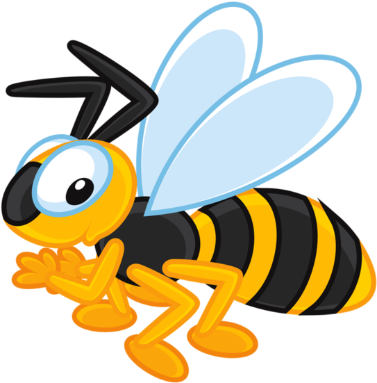 Bee Clipart, Flying Insects, Dragon Flies, Honey Bees, - Bee - Png Download (600x597), Png Download