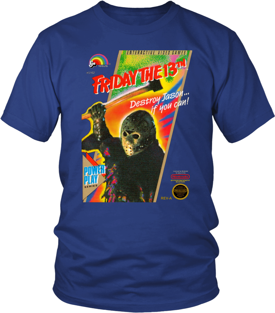 Friday The 13th Jason Voorhees Nintendo Retro Vintage - Ljn Games Clipart (880x1001), Png Download