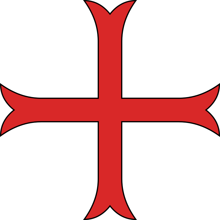 Red Cross Mark Clipart Emblem - Croix Ordre Des Templiers - Png Download (600x600), Png Download
