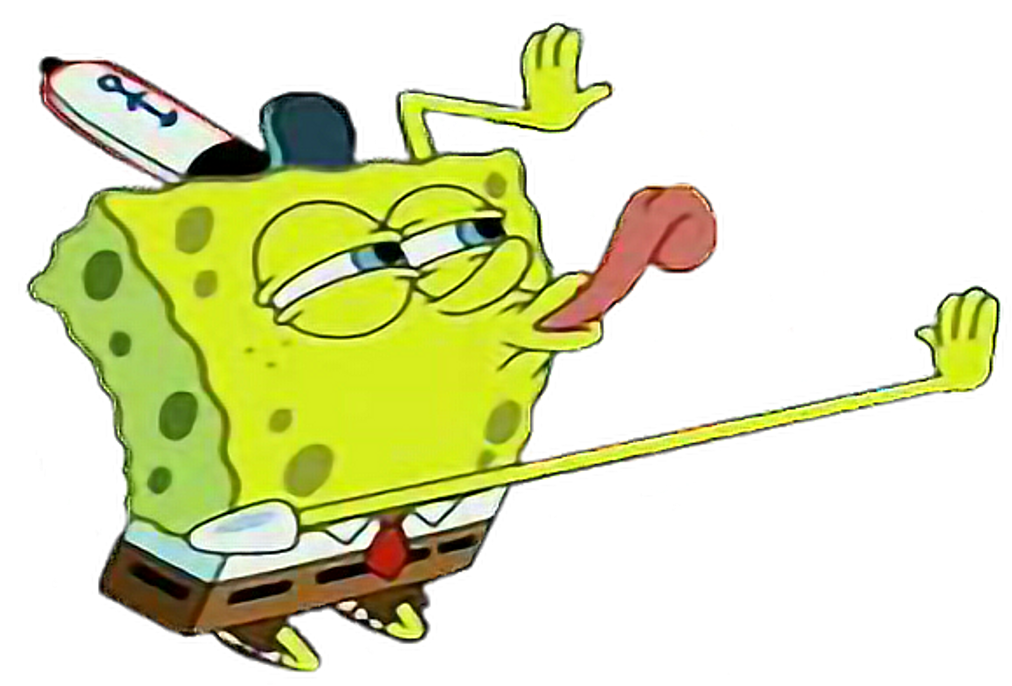 #spongebob #spongebob Squarepants #meme #aesthetic - Spongebob Licking Meme Png Clipart (1024x685), Png Download