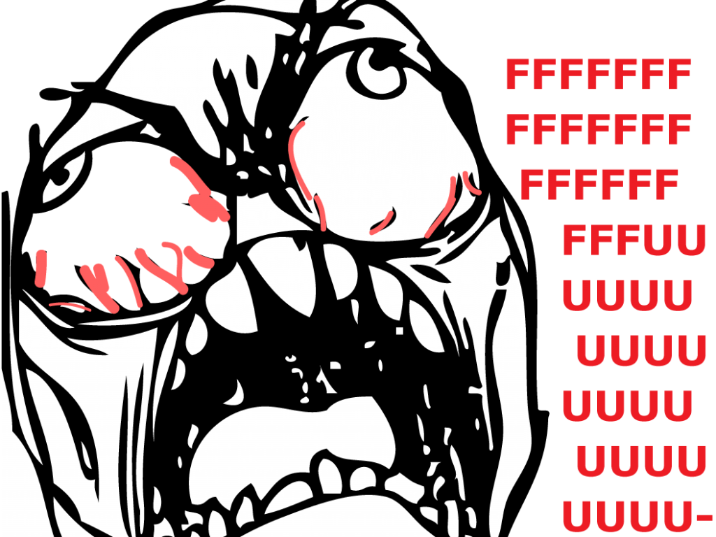 Super Funny Meme Download Rage - Transparent Angry Meme Face Png Clipart (1024x768), Png Download