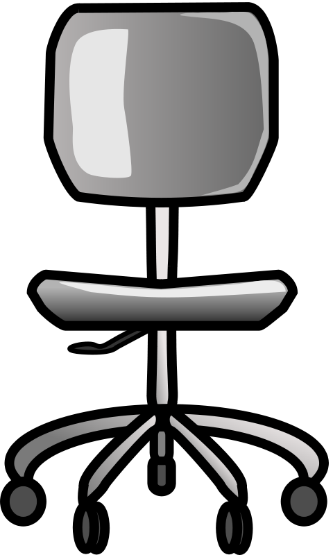 Office & Desk Chairs Furniture Clipart (450x750), Png Download