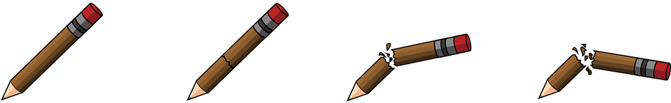 Pencil Clipart Break - Png Download (960x480), Png Download