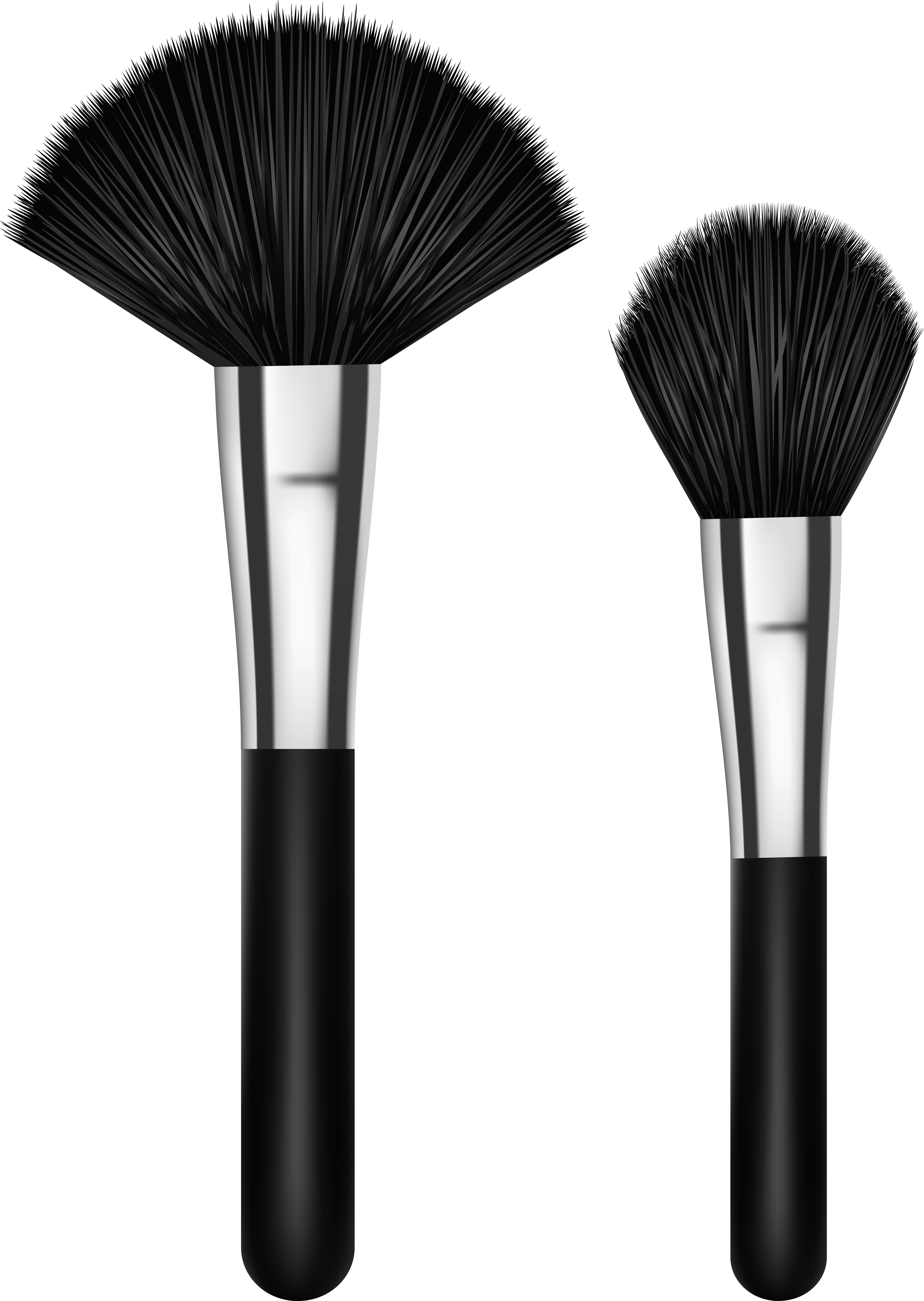 View Full Size - Makeup Brushes Clipart (5721x8000), Png Download