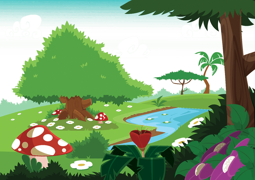 Drawing Forests Pond Clipart (848x600), Png Download