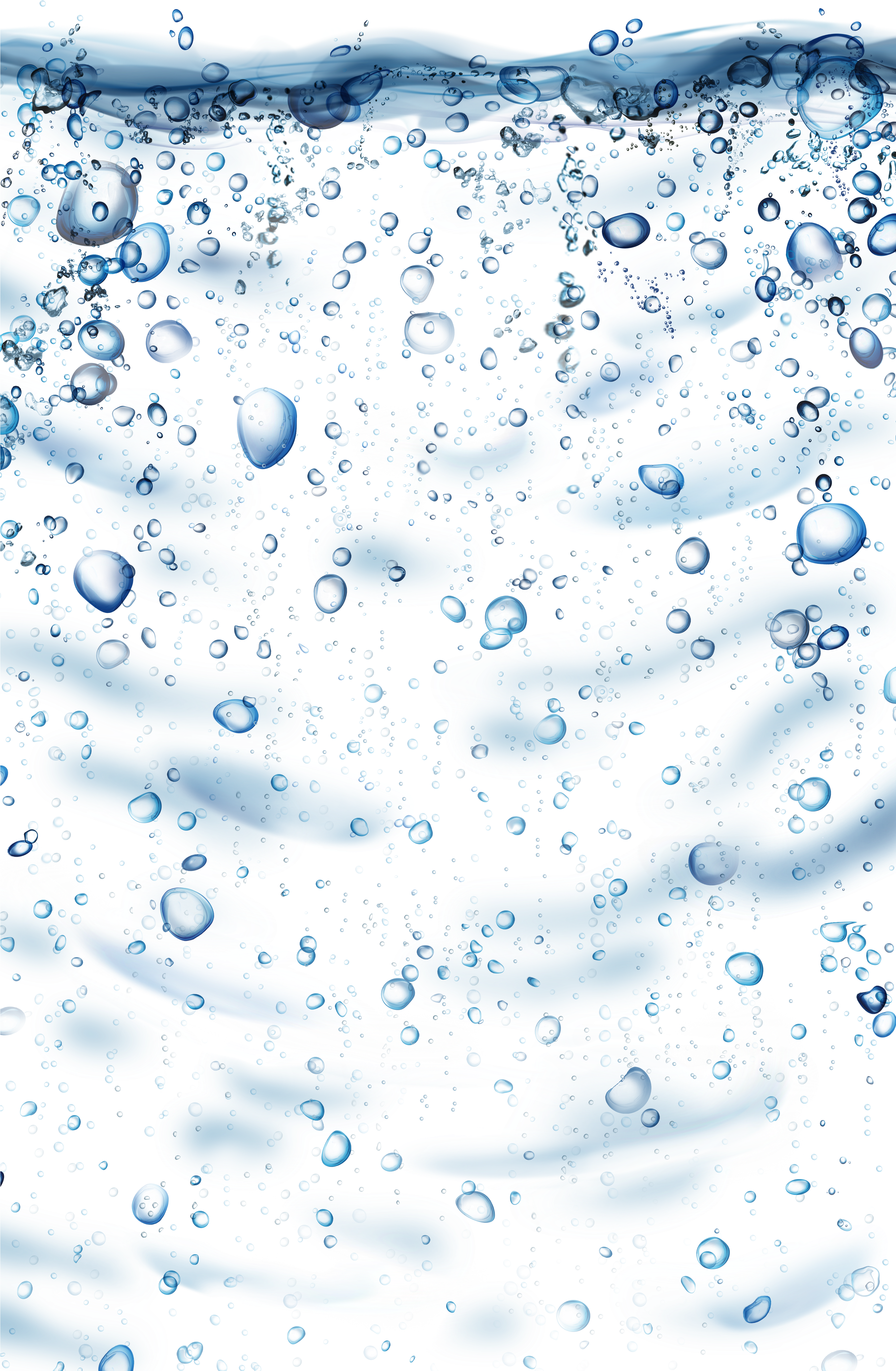 Golf 1999 Aqua Volkswagen Bubble Water,bubble,drops Clipart (3375x6000), Png Download