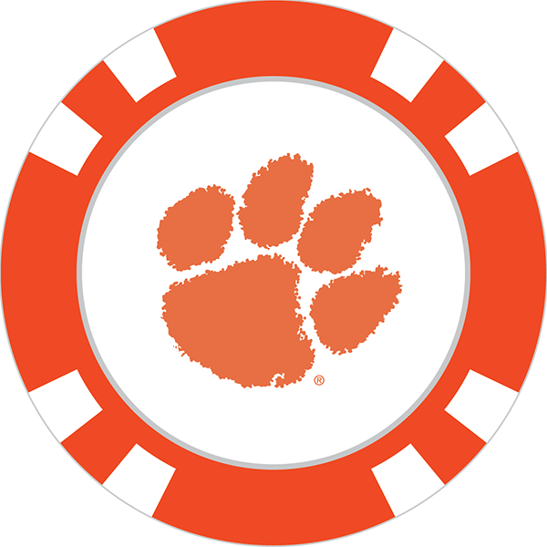 Clemson Tigers Poker Chip Ball Marker - Brighton High School Logo Clipart (600x600), Png Download
