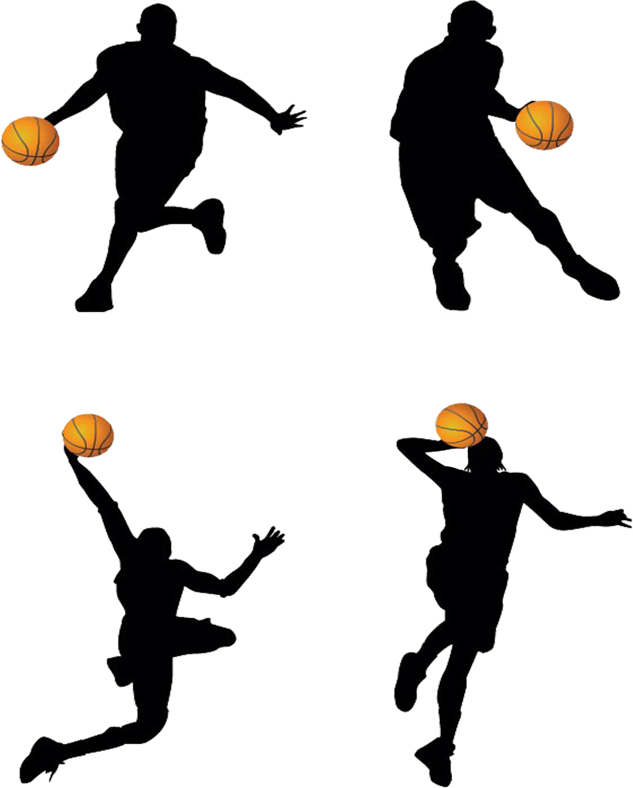 Basketball Player Backboard Clip Art - Png Download (1244x1549), Png Download