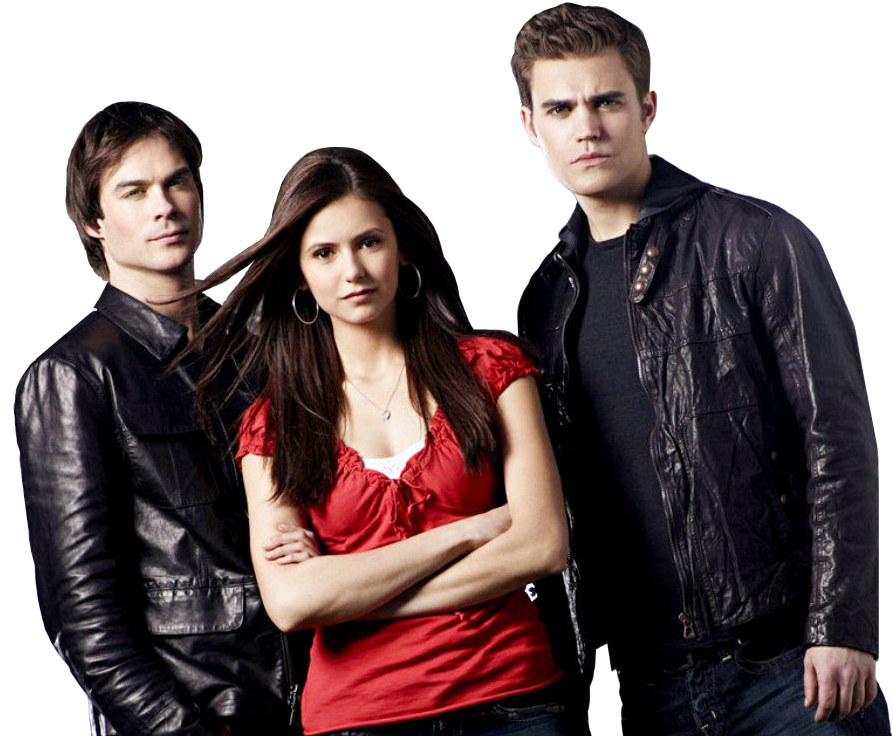 Tyler Posey And Nina Dobrev Clipart (906x735), Png Download