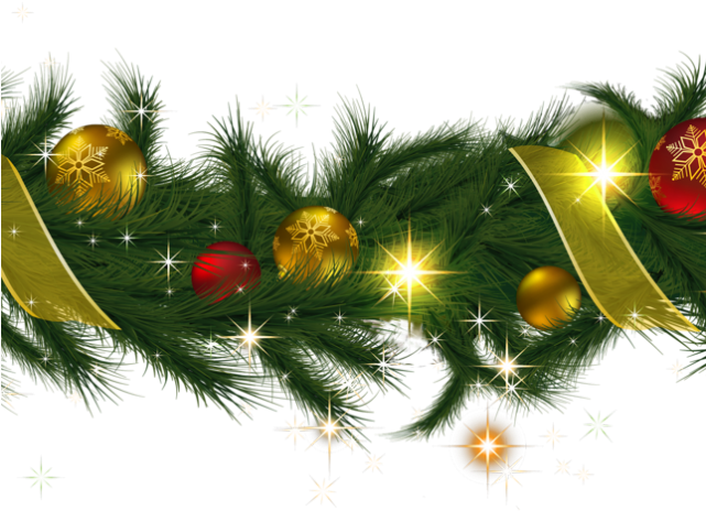 Christmas Lights Clipart Tinsel - Png Download (640x480), Png Download