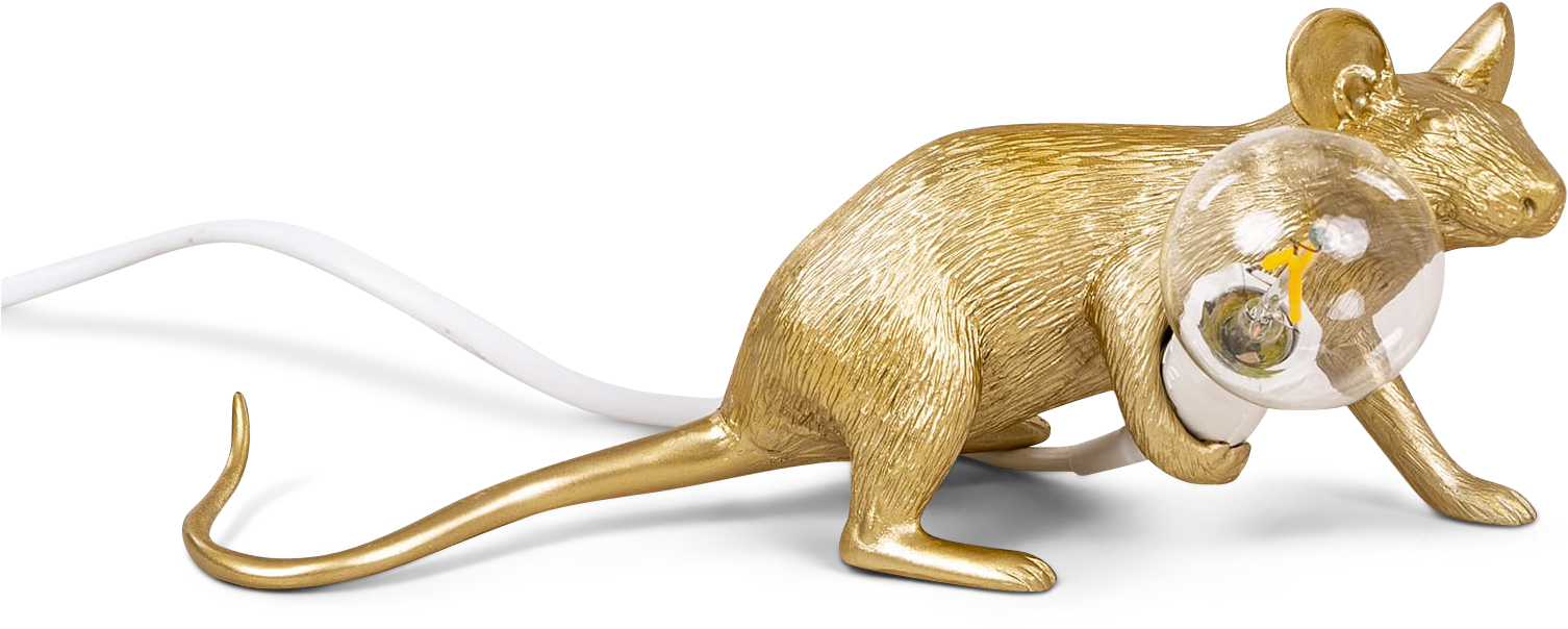 Mouse Lamp Gold Lop Clipart (2000x2000), Png Download