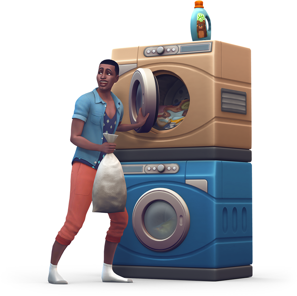 The Sims 4 Laundry Day Stuff Official Logo Box Art Clipart (1000x1000), Png Download