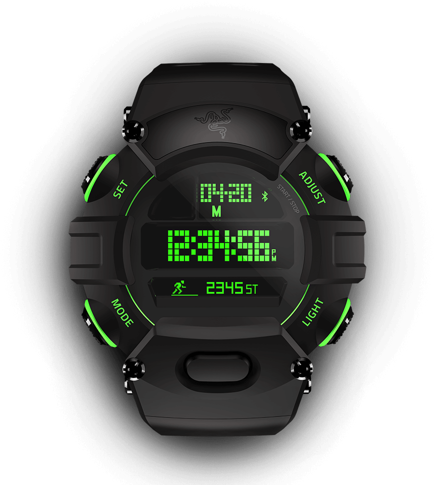 Digital Wrist Watch Png - Razer Nabu Clipart (901x984), Png Download