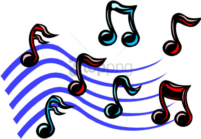 Free Png Music Notes Png Clipart Png Image With Transparent - Music Note Gif Png (850x595), Png Download