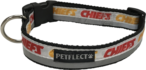 Petflect Kansas City Chiefs Dog Collar Clipart (600x312), Png Download