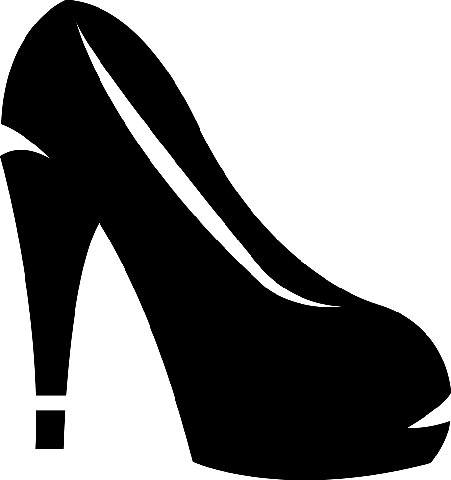 Feminine Heel Shoe Svg Png Icon Free Download - Women Shoes Icon Clipart (920x980), Png Download