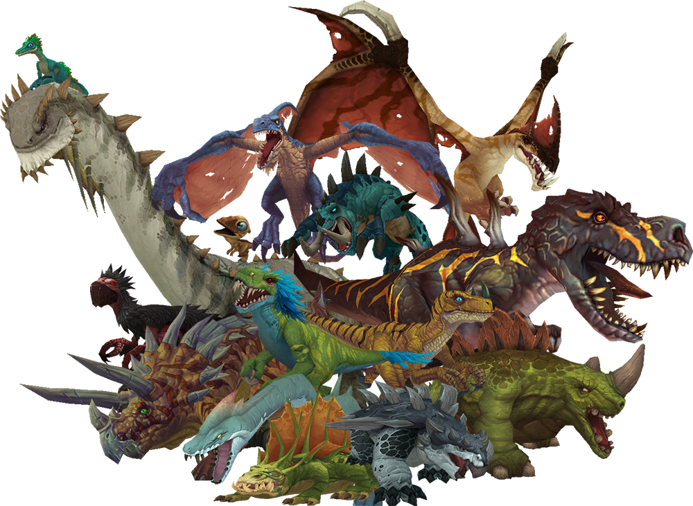 Dinosaur - Warcraft Dinosaurs Clipart (1000x731), Png Download