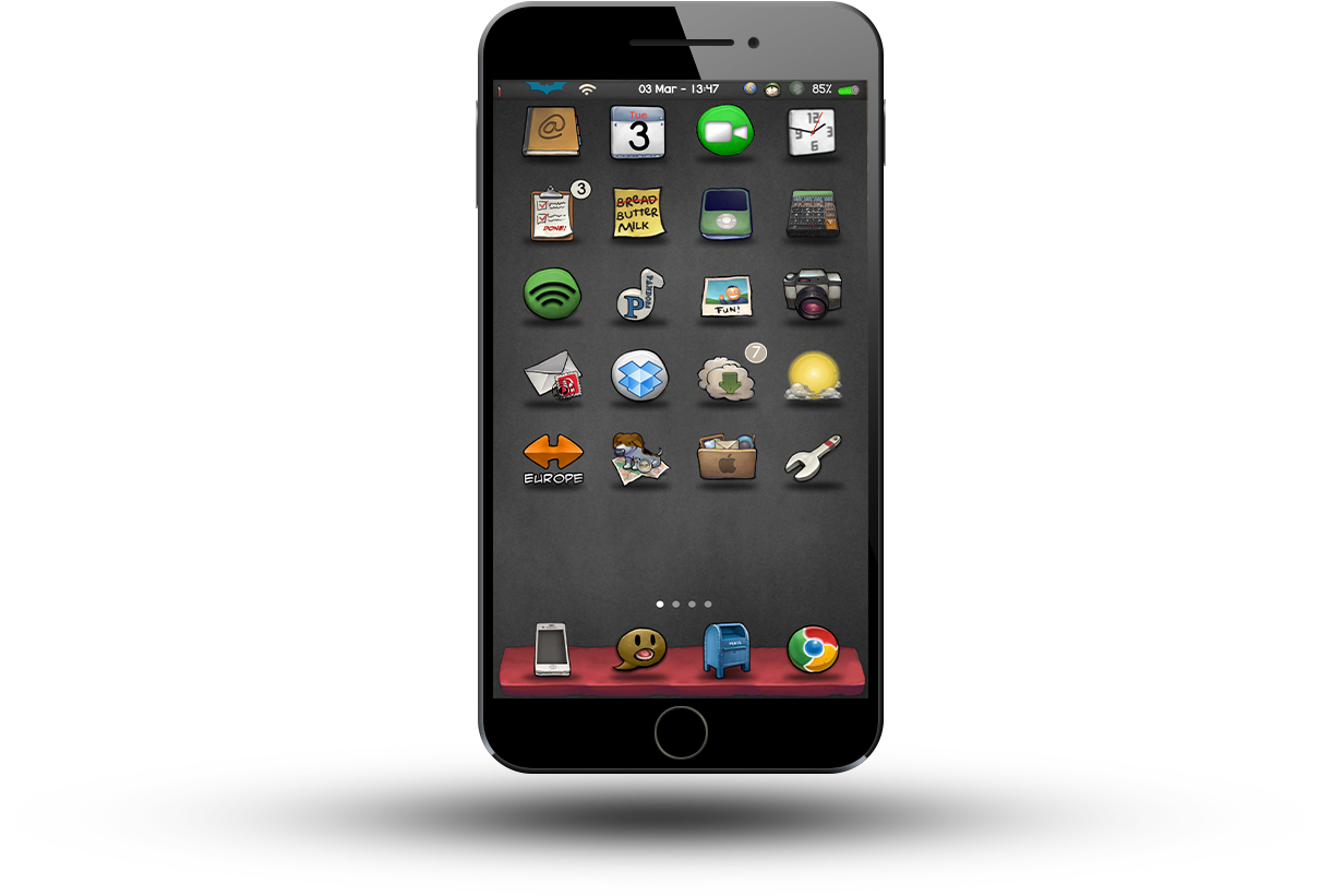 Buuf Iphone 5 Hd My Iphone 6 Home - Iphone Clipart (1280x960), Png Download