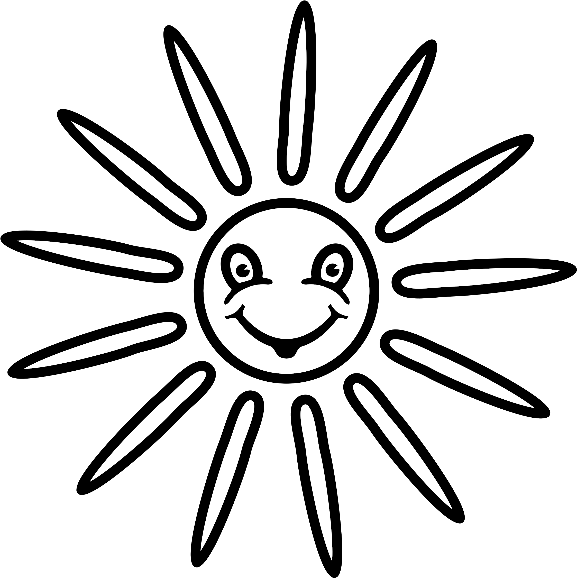 This Free Icons Png Design Of Sun - Sun Lineart Clipart (2427x2400), Png Download