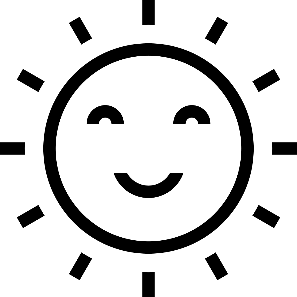 Png File Svg - Sun Black White Icon Png Clipart (980x980), Png Download