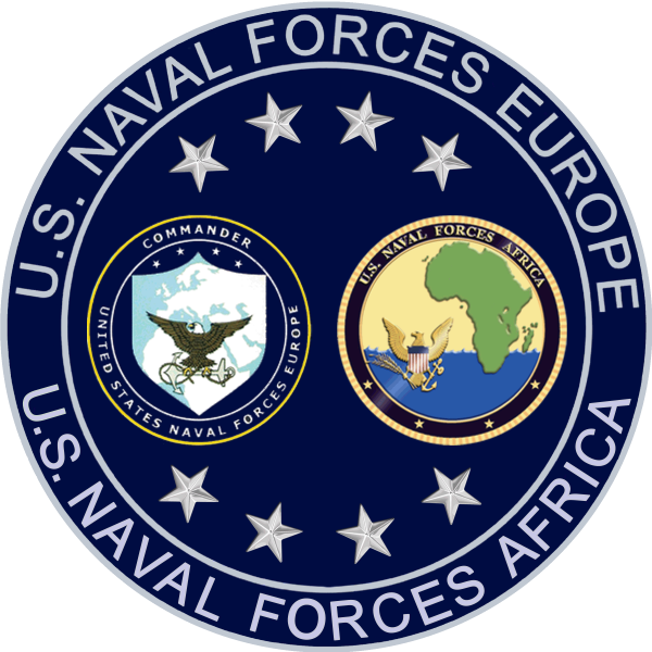 Naval Forces Africa - Us Naval Forces Europe Band Clipart (600x600), Png Download