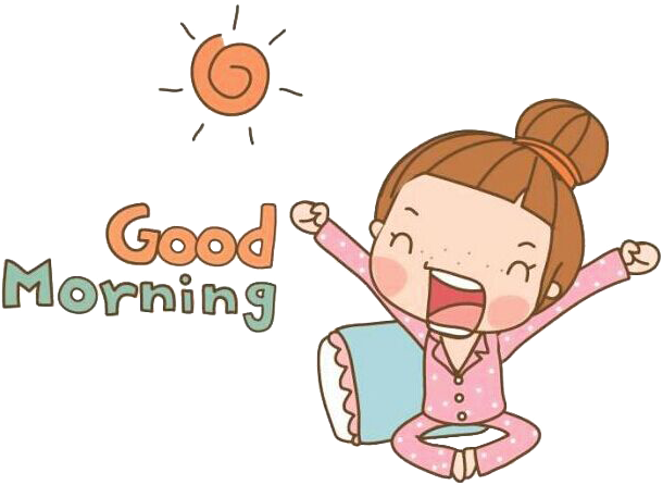 Jpg Free Download Breakfast Icon Cartoon Character - Good Morning Cartoon Text Clipart (646x509), Png Download