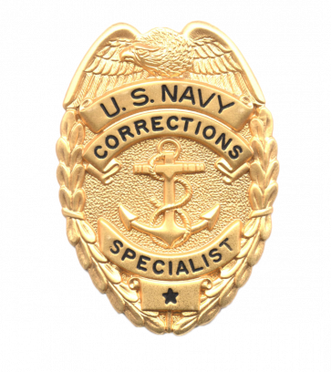 Blackinton Us Navy Corrections Specialist - Navy Security Forces Badge Clipart (363x408), Png Download