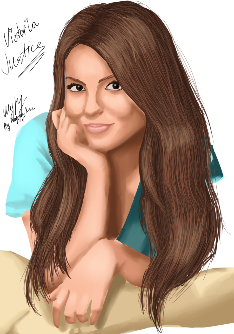 Victoria Justice Drawing Pic - Drawing Of Victoria Justice Clipart (900x1319), Png Download