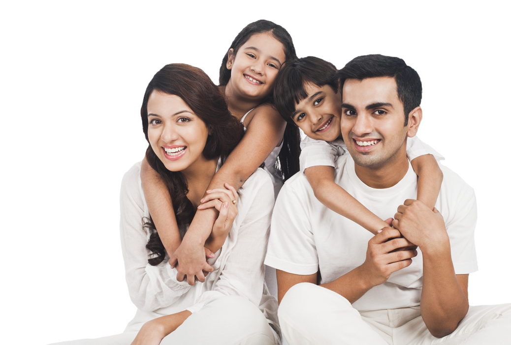 Healthy Indian Family Png Clipart (1052x700), Png Download