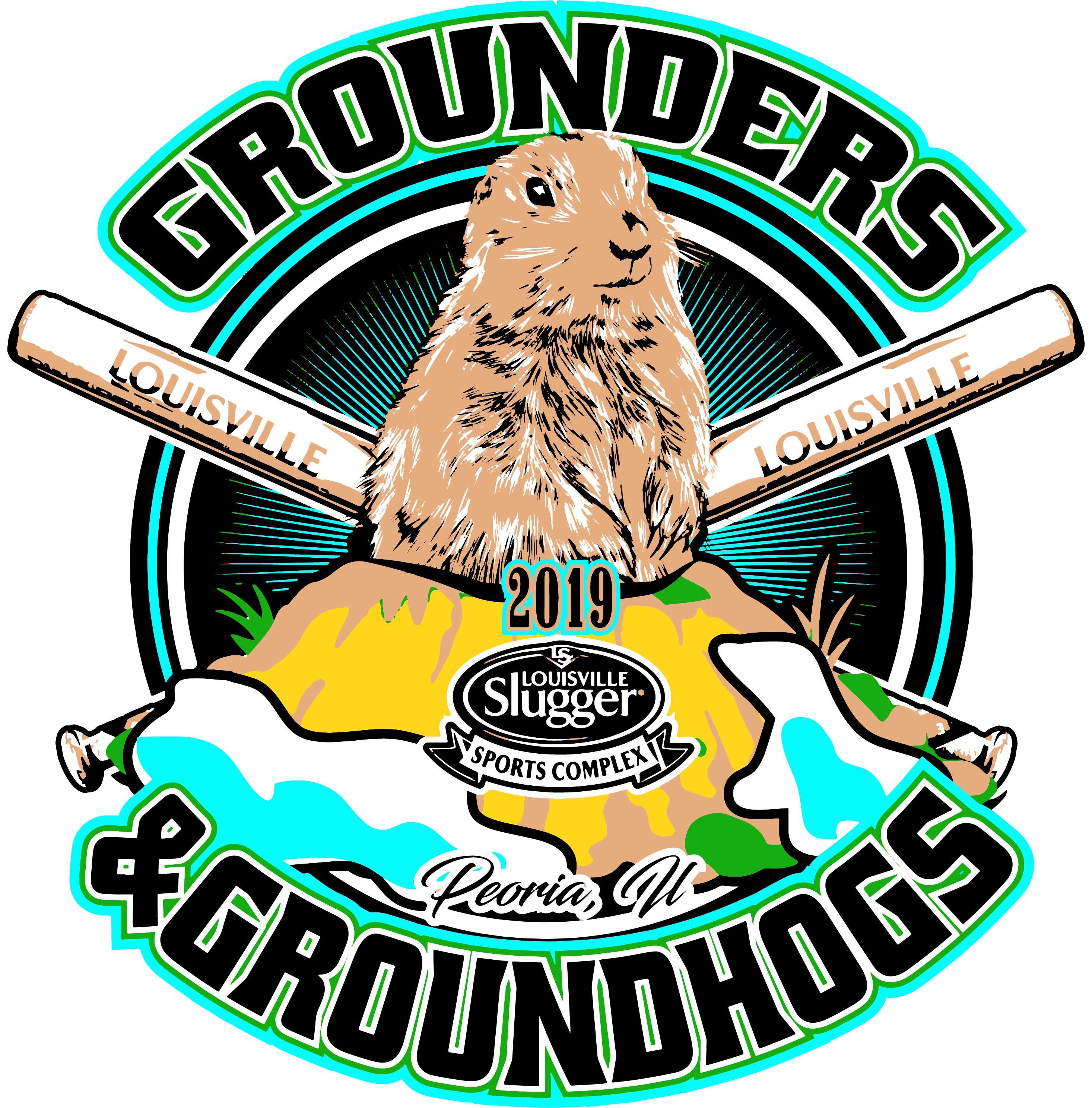 Grounders & Groundhogs - Hillerich & Bradsby Clipart (3063x3112), Png Download