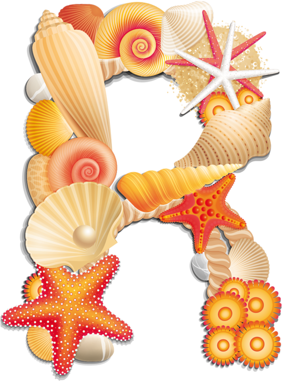Beach Letter R - Letter R Beach Clipart (609x800), Png Download