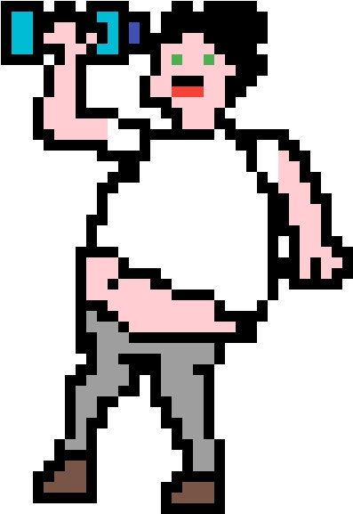 Fat Man - Cartoon Clipart (1200x1200), Png Download