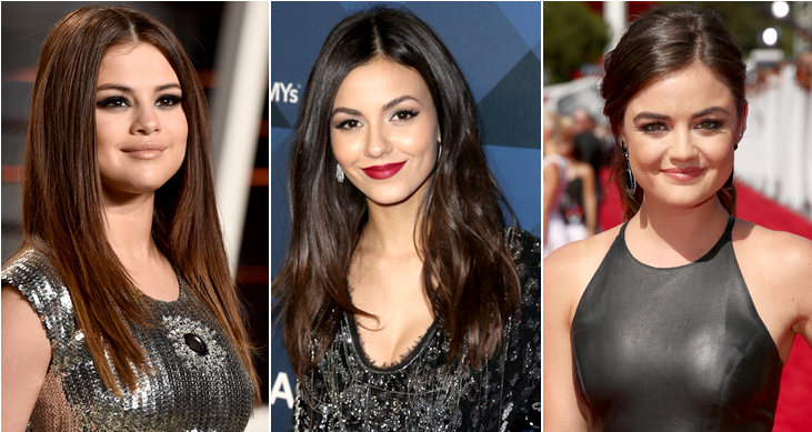 Selena Gomez, Victoria Justice E Lucy Hale, De "pretty - Girl Clipart (1200x630), Png Download