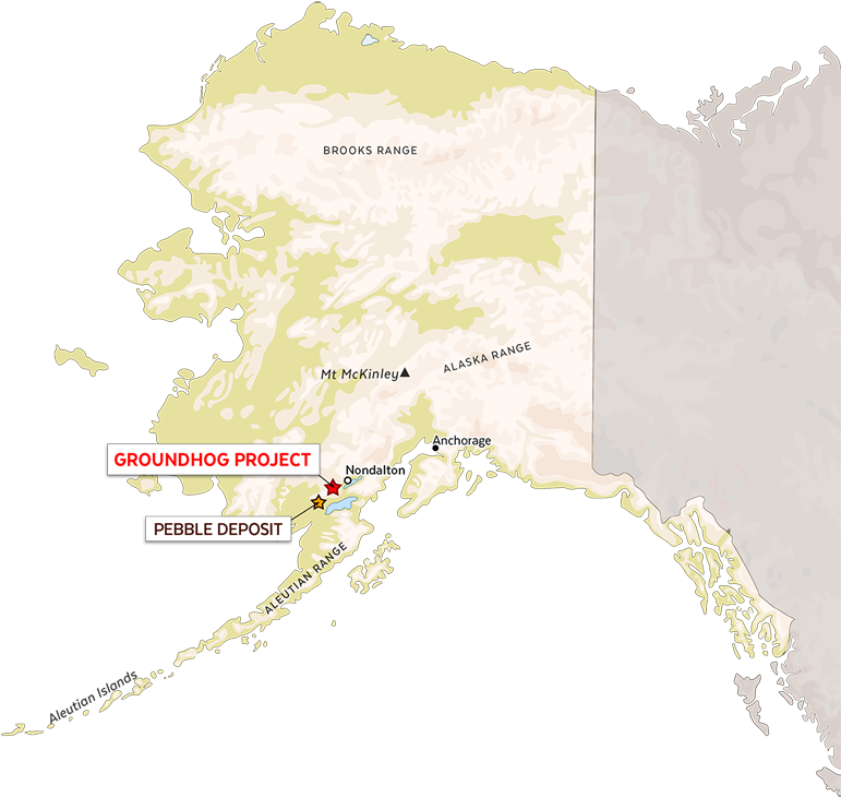 Groundhog Project Location Map - Map Of Alaska Earthquake 2018 Clipart (800x903), Png Download