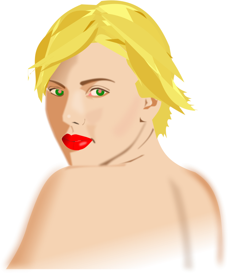 Scarlett Johansson Avatar Svg Vector File, Vector Clip - Scarlett Johansson Vector - Png Download (756x900), Png Download