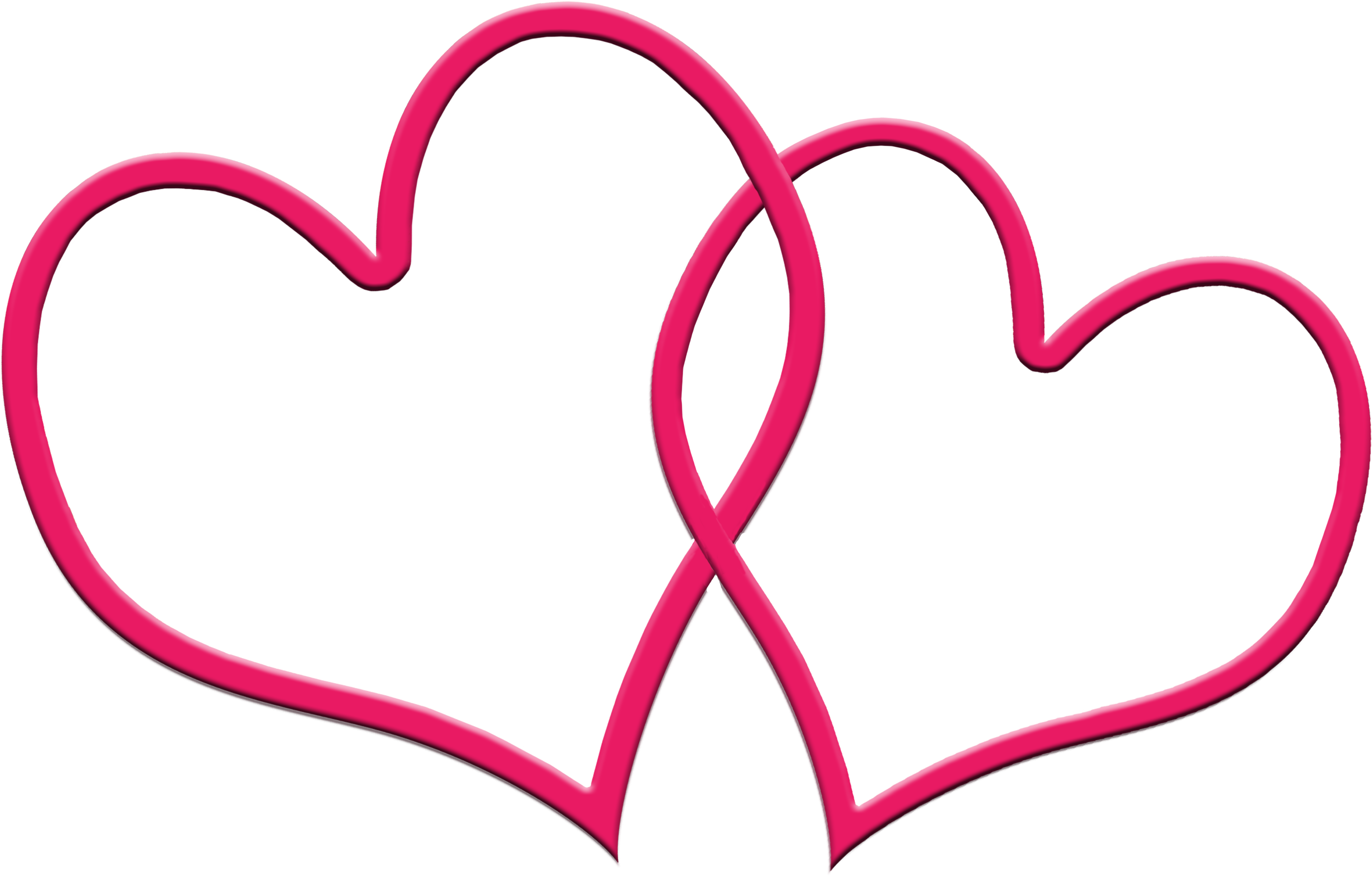 Png Images Love Heart Clipart (2864x1829), Png Download