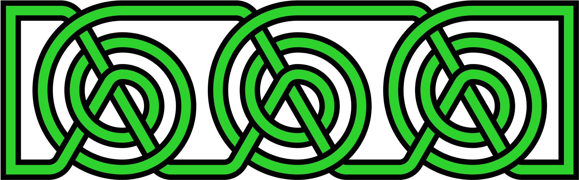 Celtic Knot Green , Png Download Clipart (1975x615), Png Download