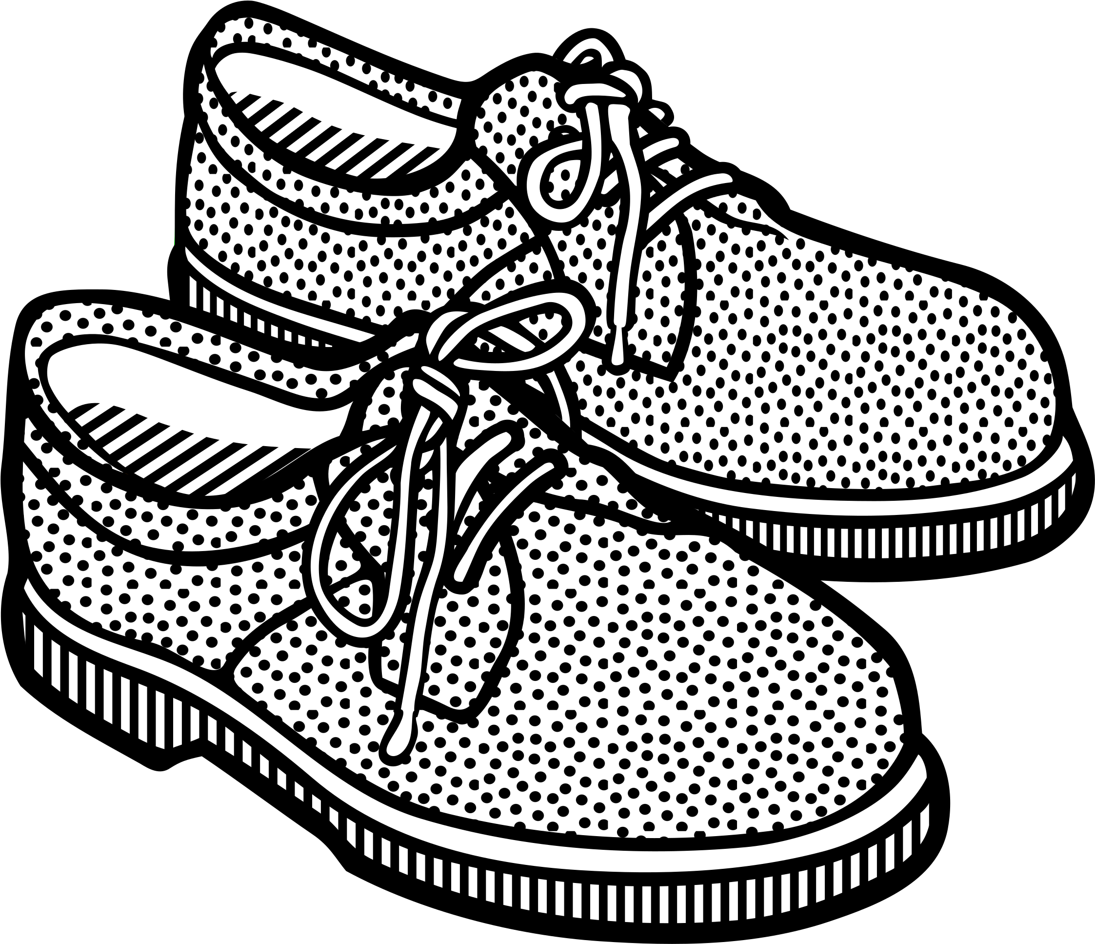 Shoes Clipart Png - Pair Of Shoes Clipart Transparent Png (2400x2089), Png Download