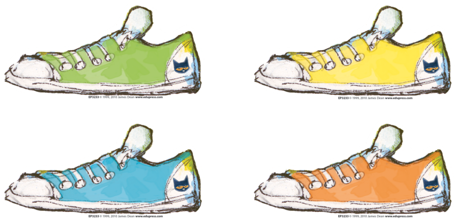 Pete The Cat School Shoes Clipart (900x900), Png Download