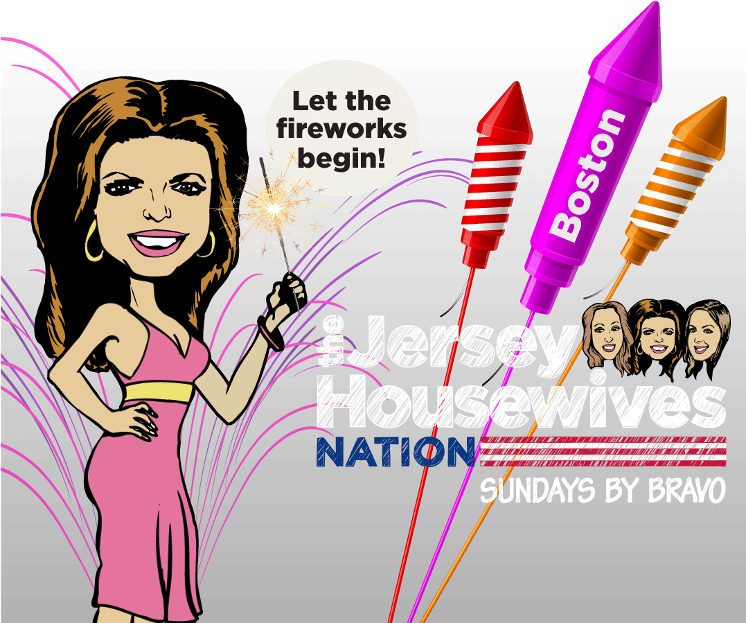 'real Housewives Of New Jersey' Fourth Of July Snapchat Clipart (1077x899), Png Download
