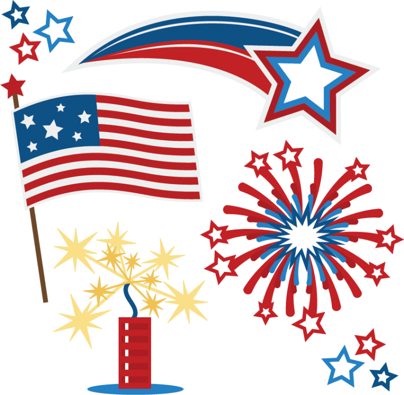 4th Of July Borders - 4th July Firework Svg Clipart (800x783), Png Download