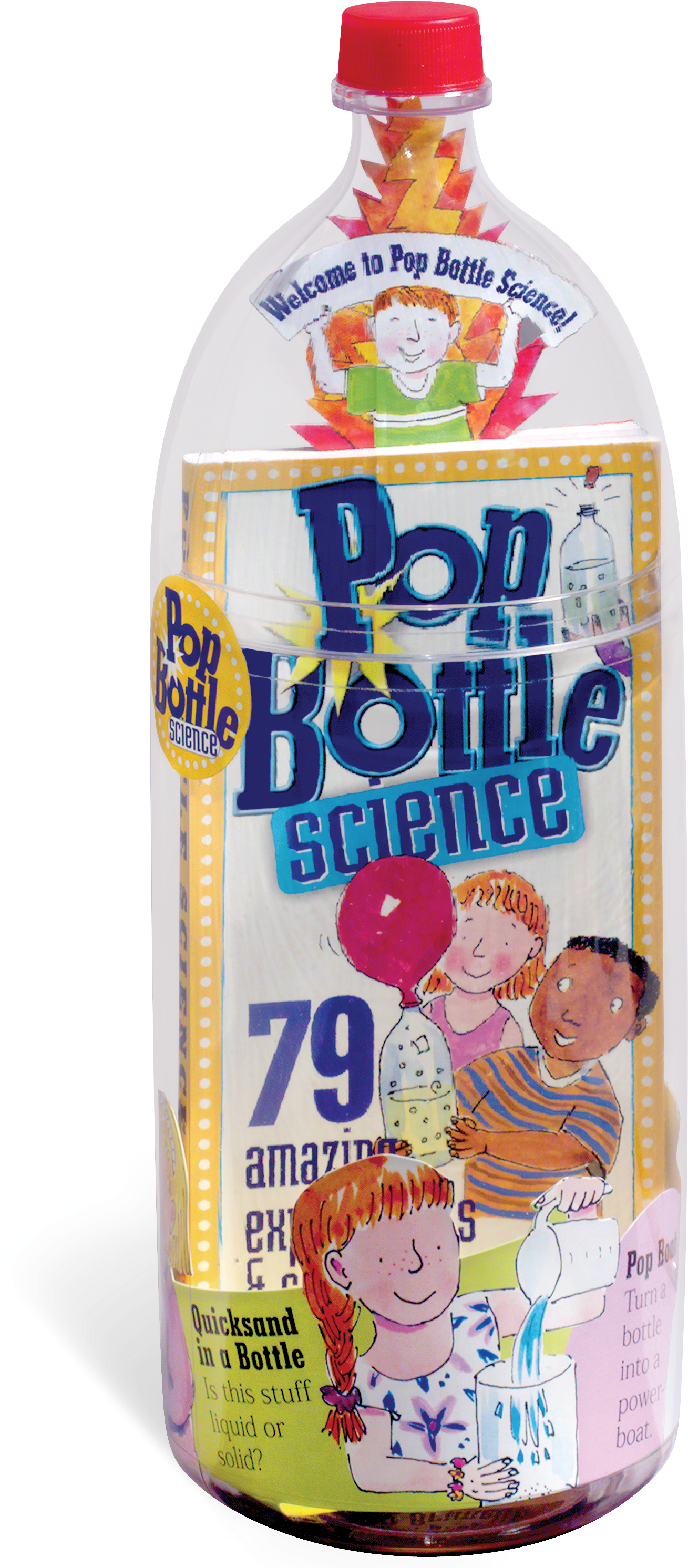 Pop Bottle Science Clipart (1732x3003), Png Download