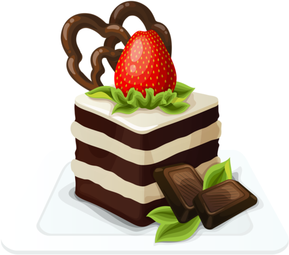 Chocolate Cake Clipart (600x543), Png Download