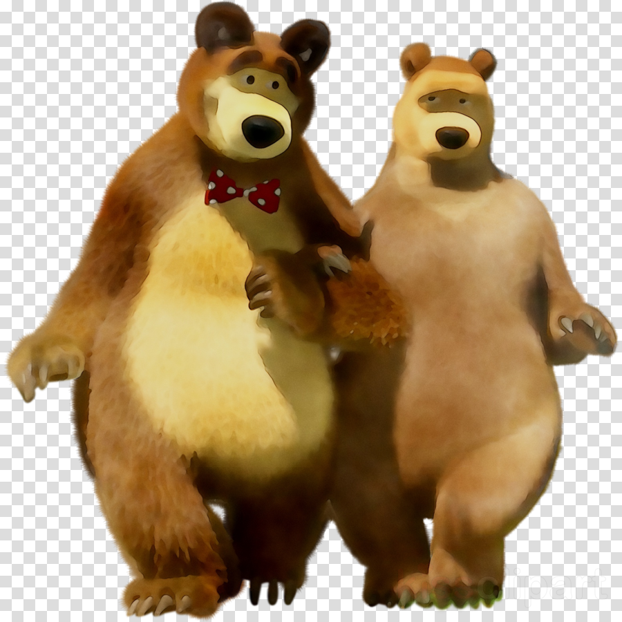 Masha And The Bear Clipart Bear Masha New Year , Png Transparent Png (900x900), Png Download