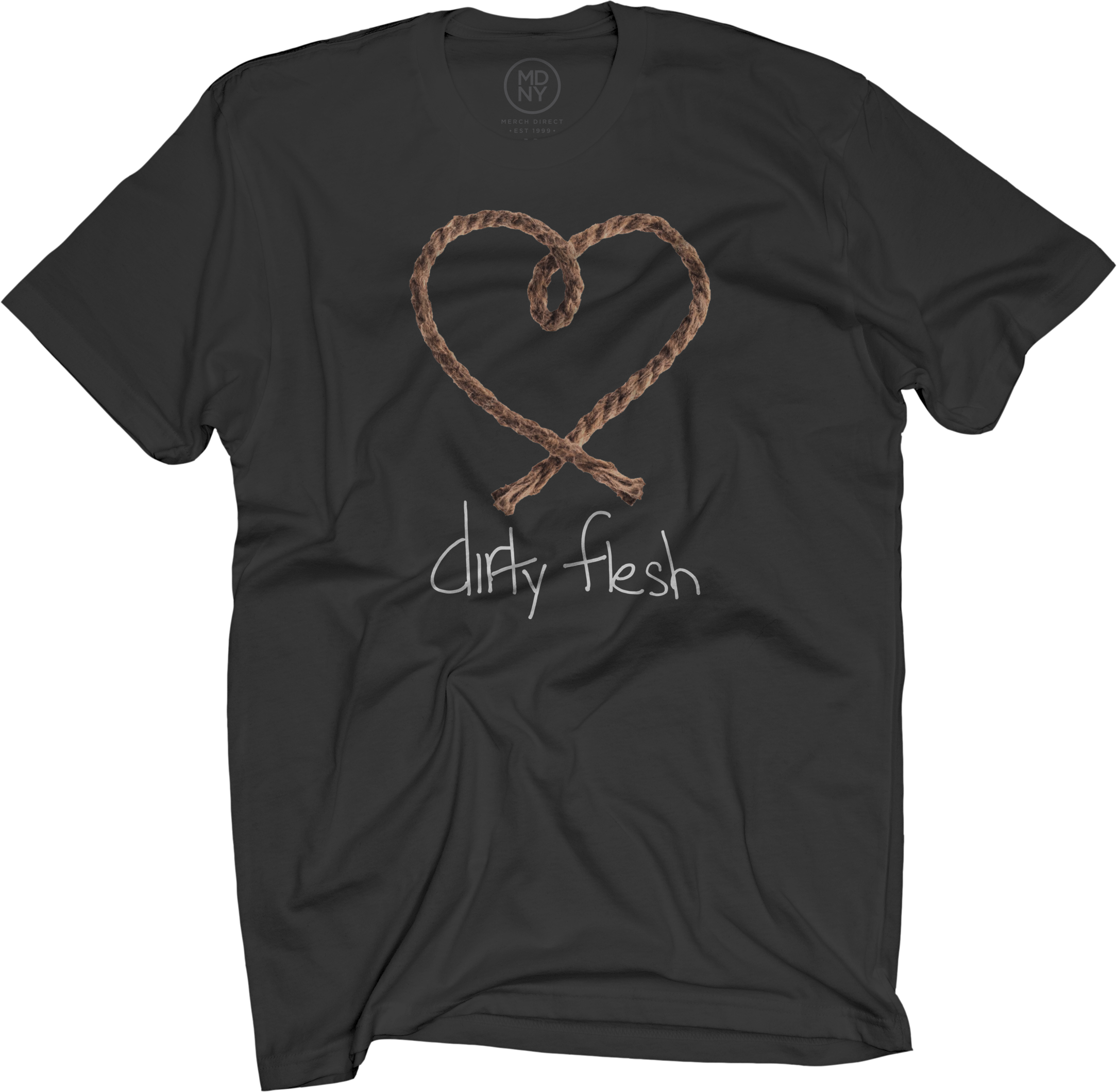 Dirty Flesh Black T-shirt $24 Clipart (2168x2120), Png Download