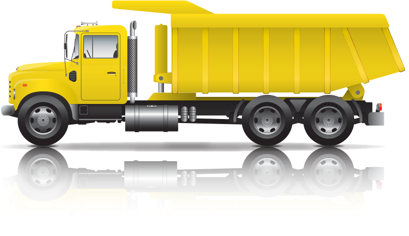 Dump Truck Clipart (812x740), Png Download