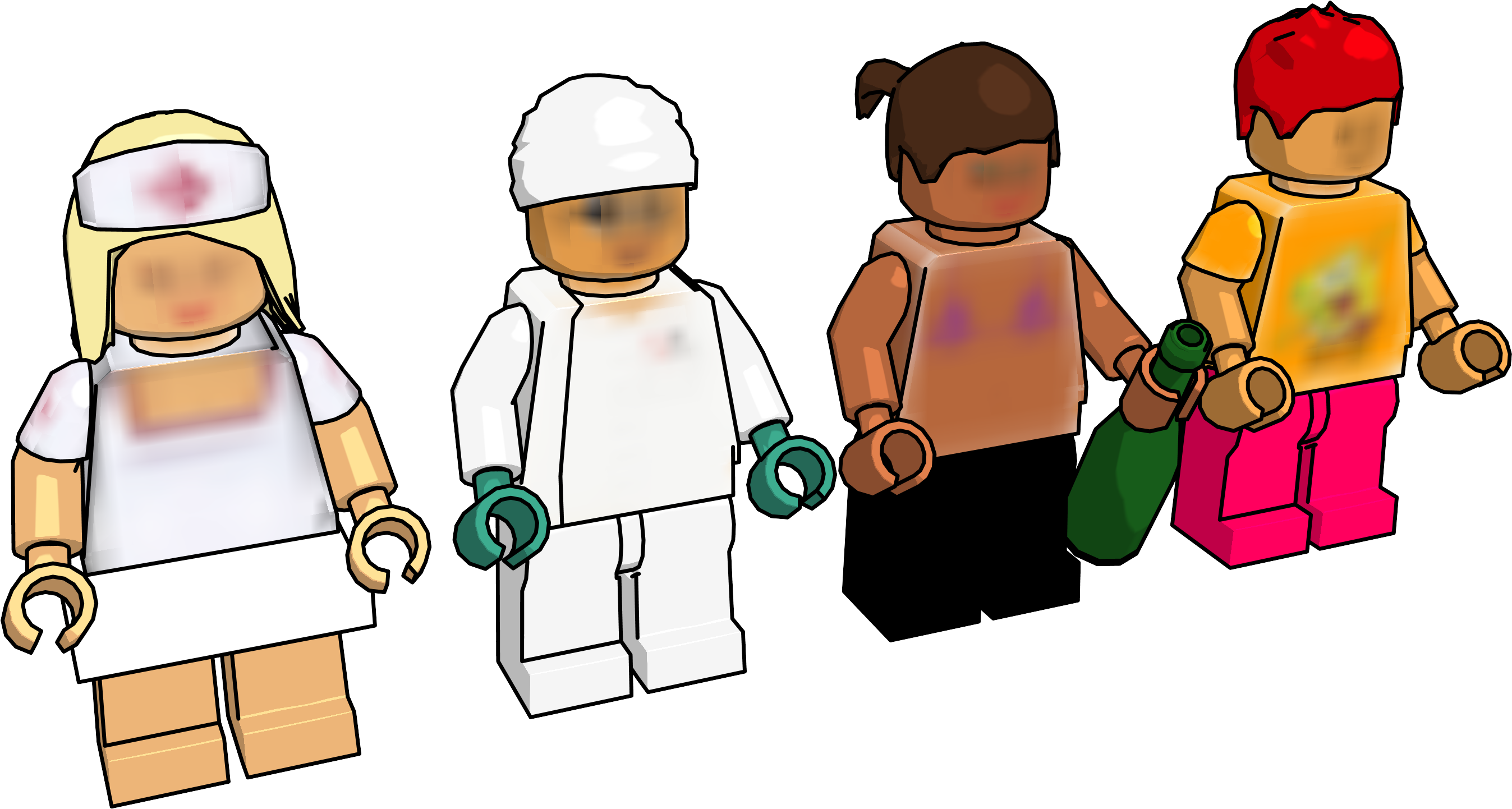 Lego People Clipart Png Image Transparent Png (2794x1607), Png Download