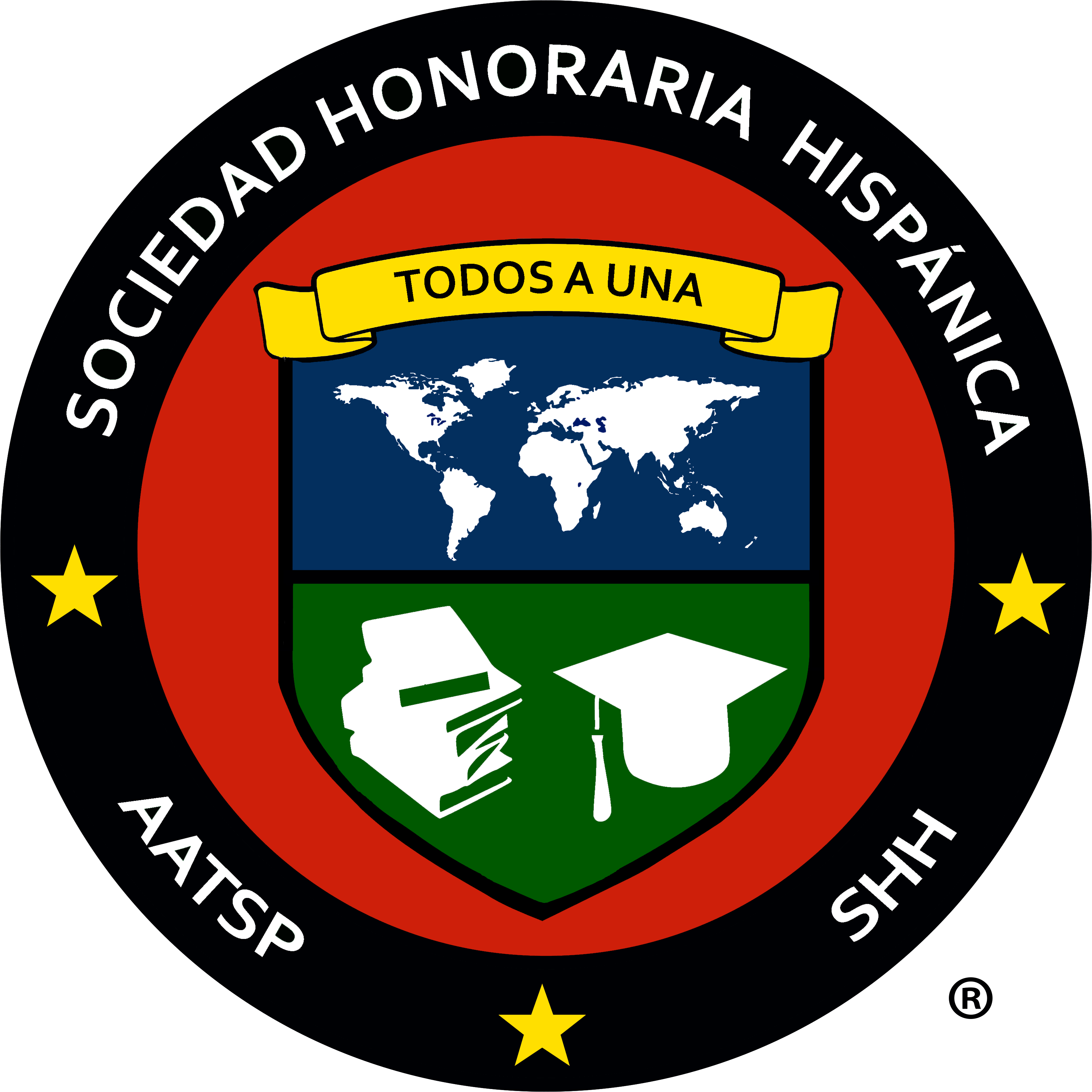 Shh Logo - Spanish National Honor Society Logo Clipart (3304x3304), Png Download