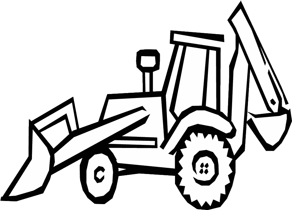 Baby Rattle Clip Art Black And White, Baby Penguin - Desenho De Trator Para Colorir - Png Download (941x677), Png Download